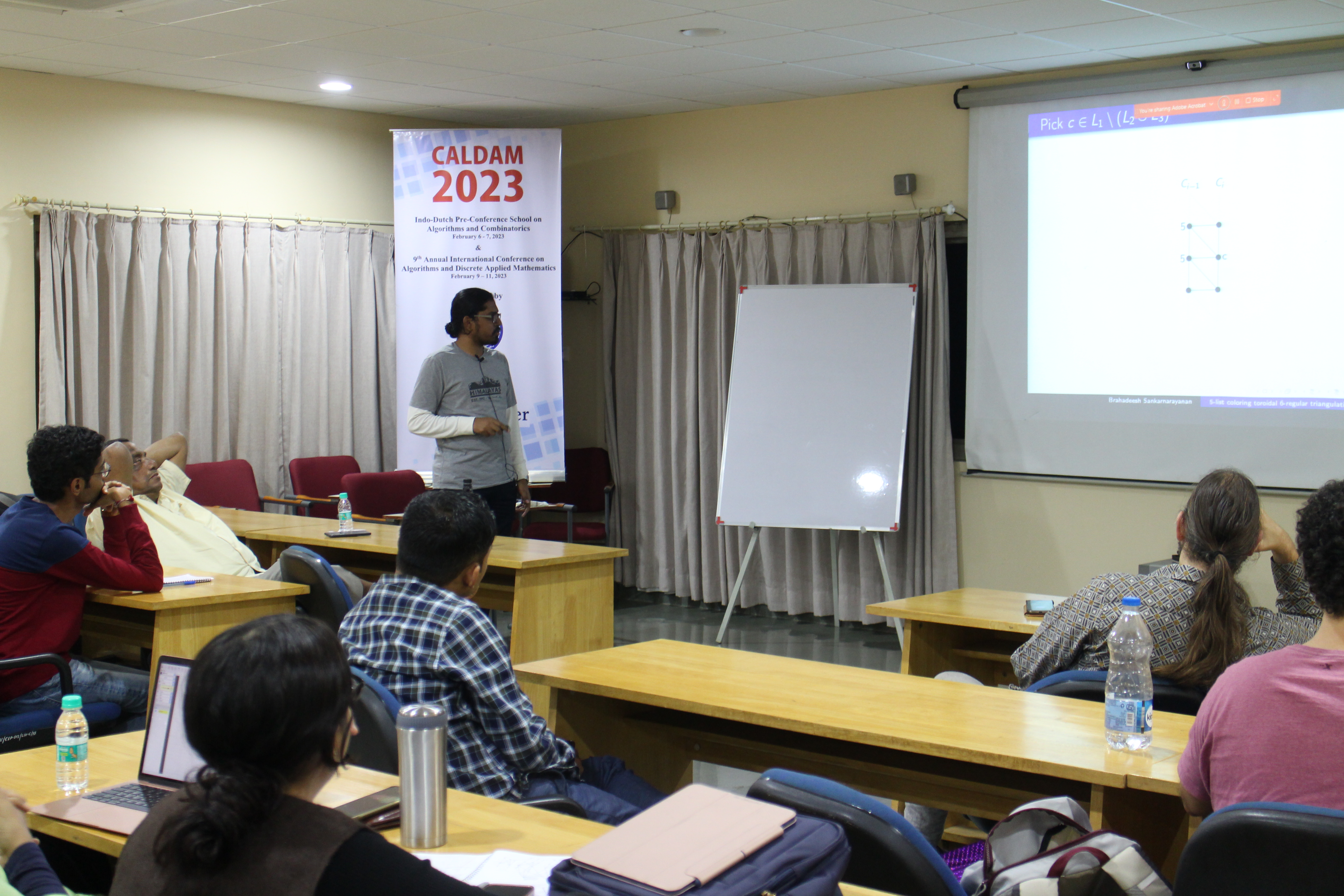 Delivering a talk on some recent results on list colorings of graphs