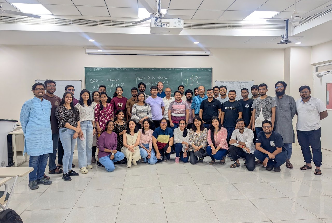 Participants at the GIAN course on Sparse graphs, IIT Dharwad