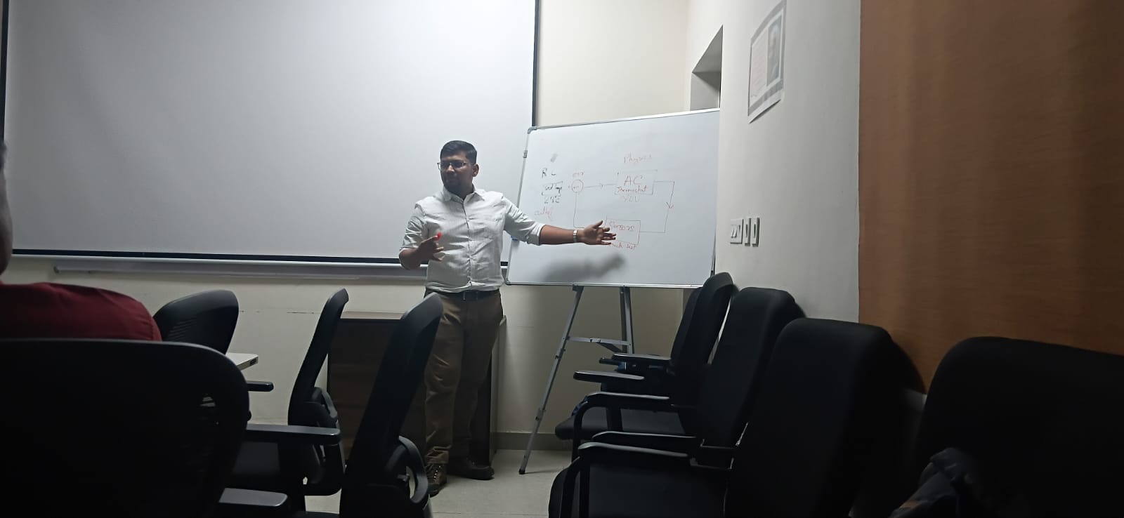 Sagar Sawant delivering his talk