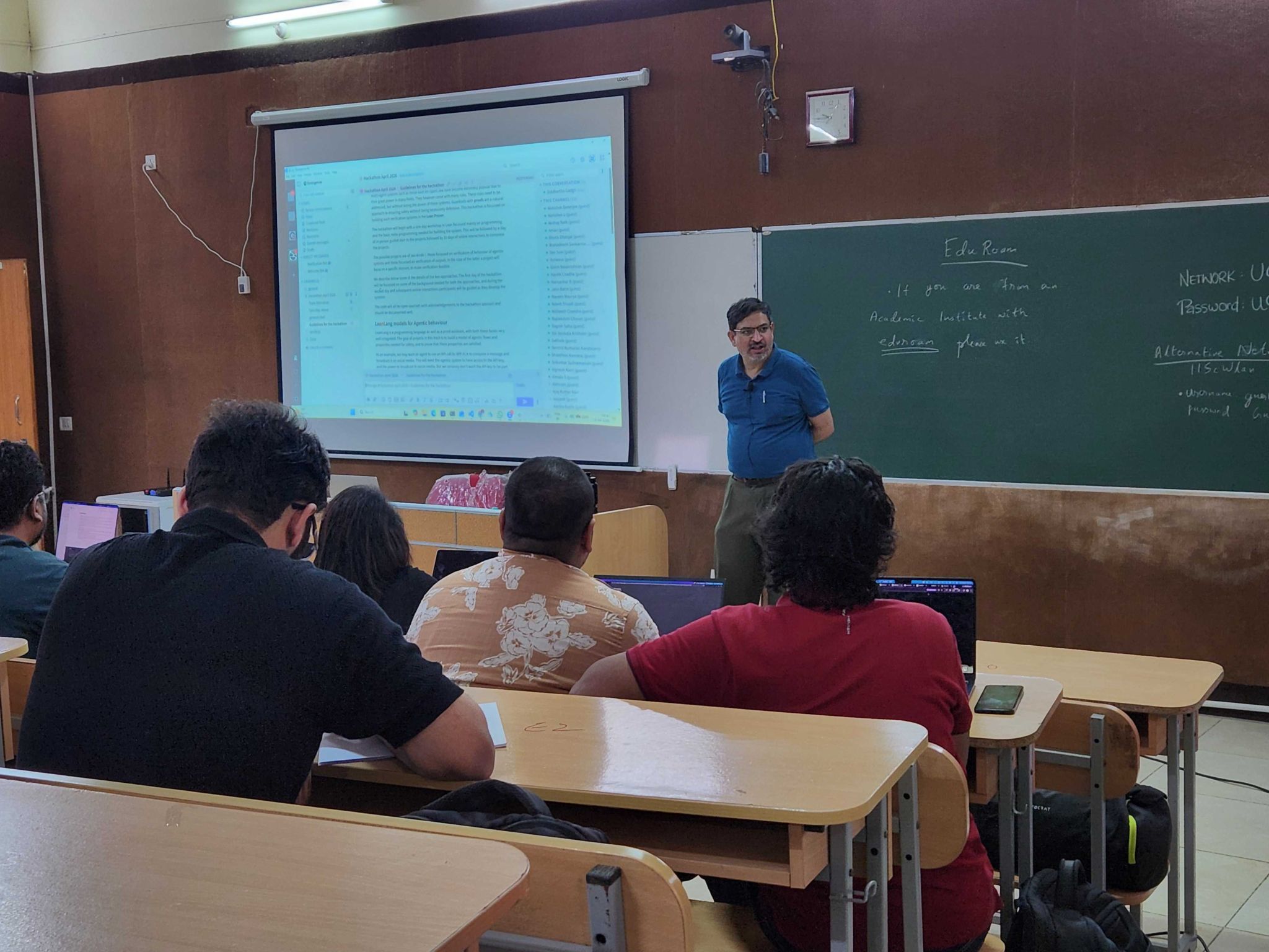 Tutorial at the LeanLang Hackathon led by Siddhartha Gadgil (IISc Bangalore)