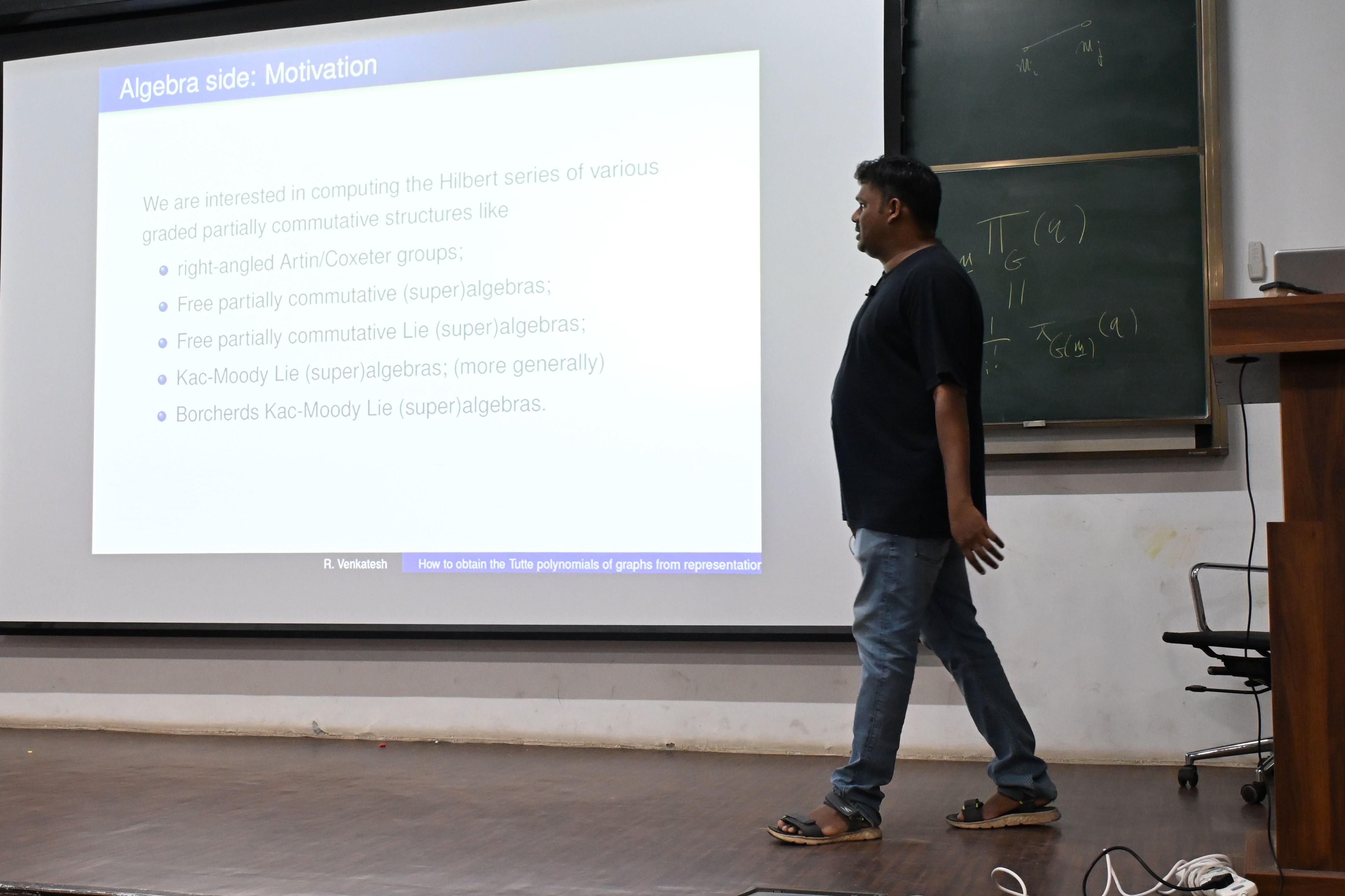 R. Venkatesh delivering the 5th Prof. R. Balakrishnan Endowment Lecture