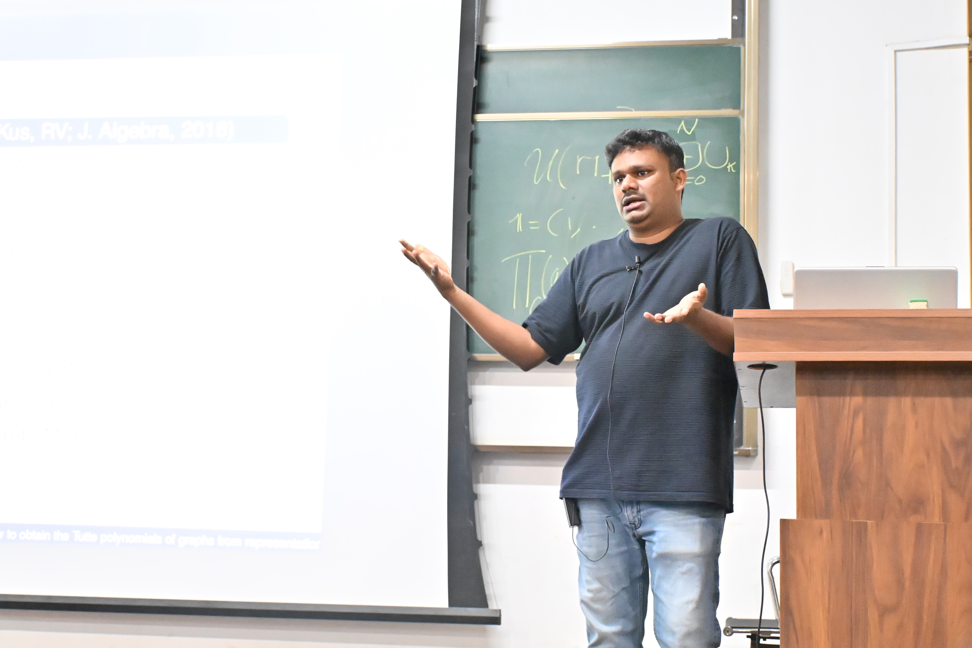 R. Venkatesh delivering the 5th Prof. R. Balakrishnan Endowment Lecture