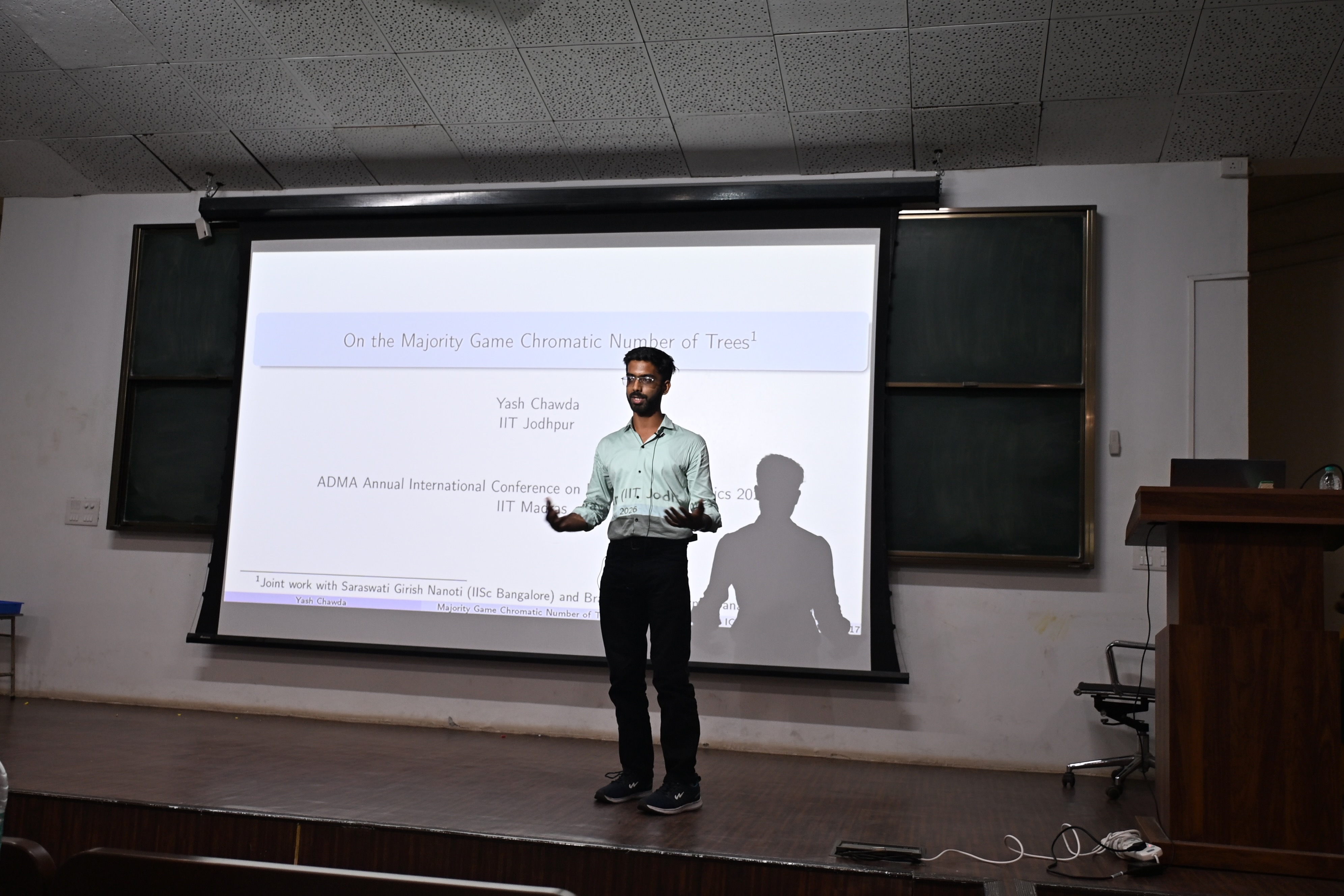Yash at ADMA ICDM 2026, IIT Madras