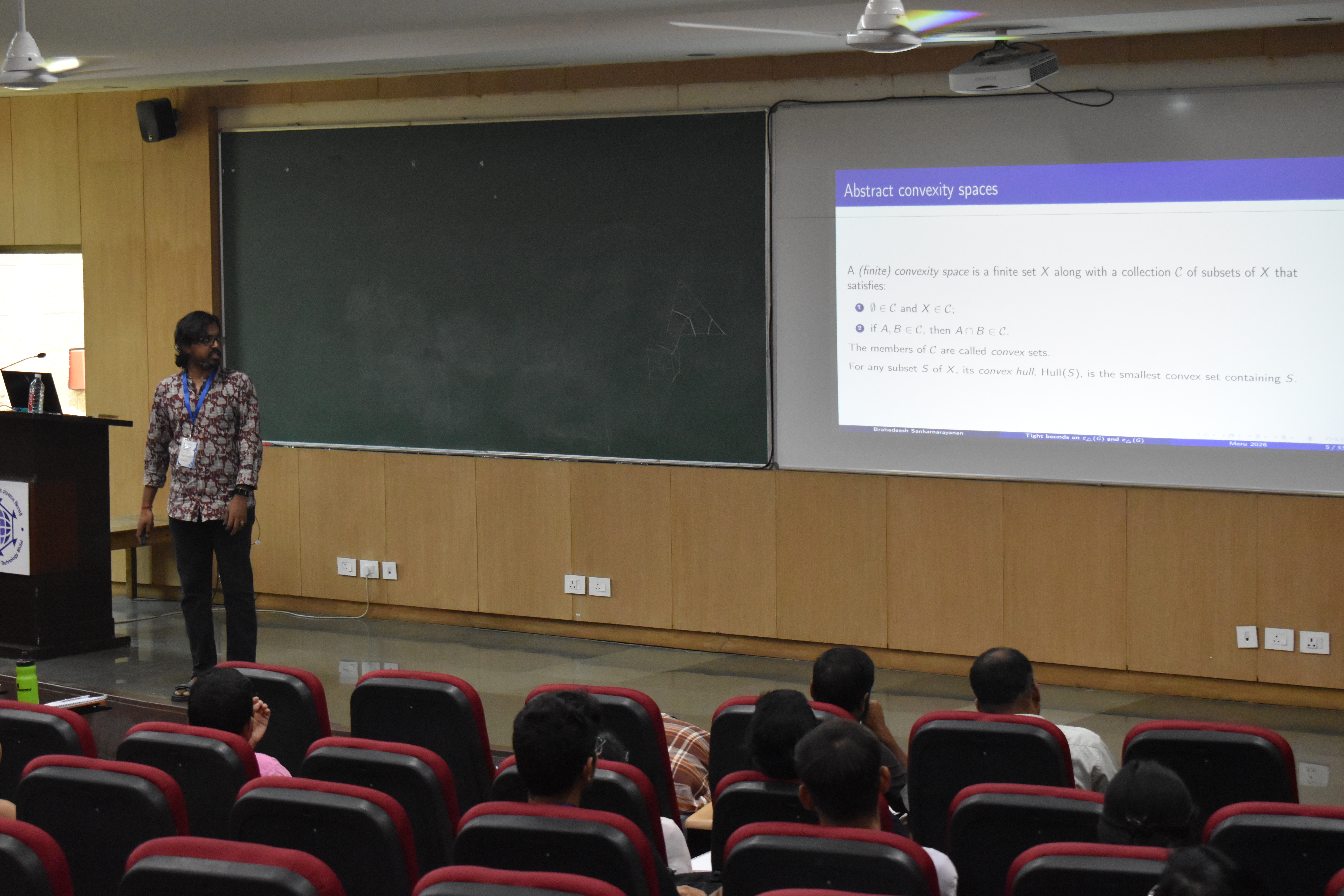 Delivering the contributed talk