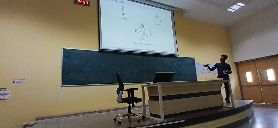 FroCo 2026, Yash presenting a contributed talk