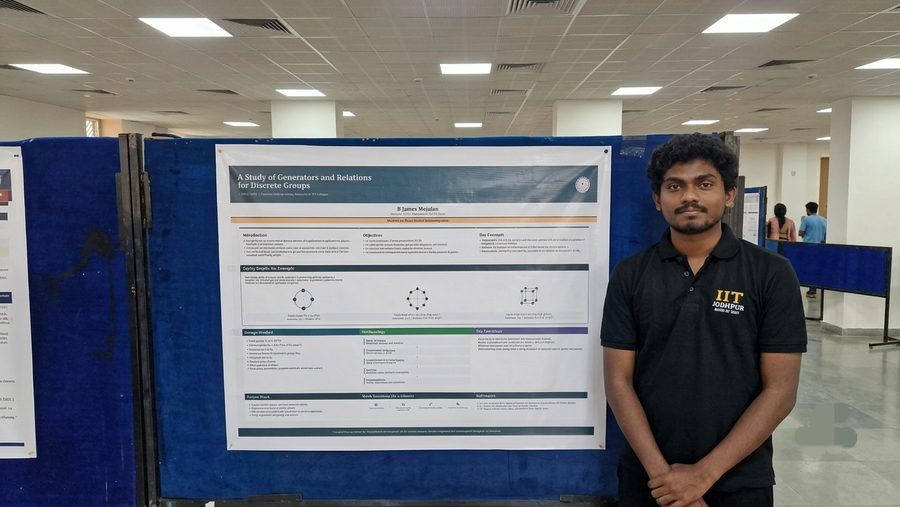 SURAJ 2026, B James Mejulan with his poster